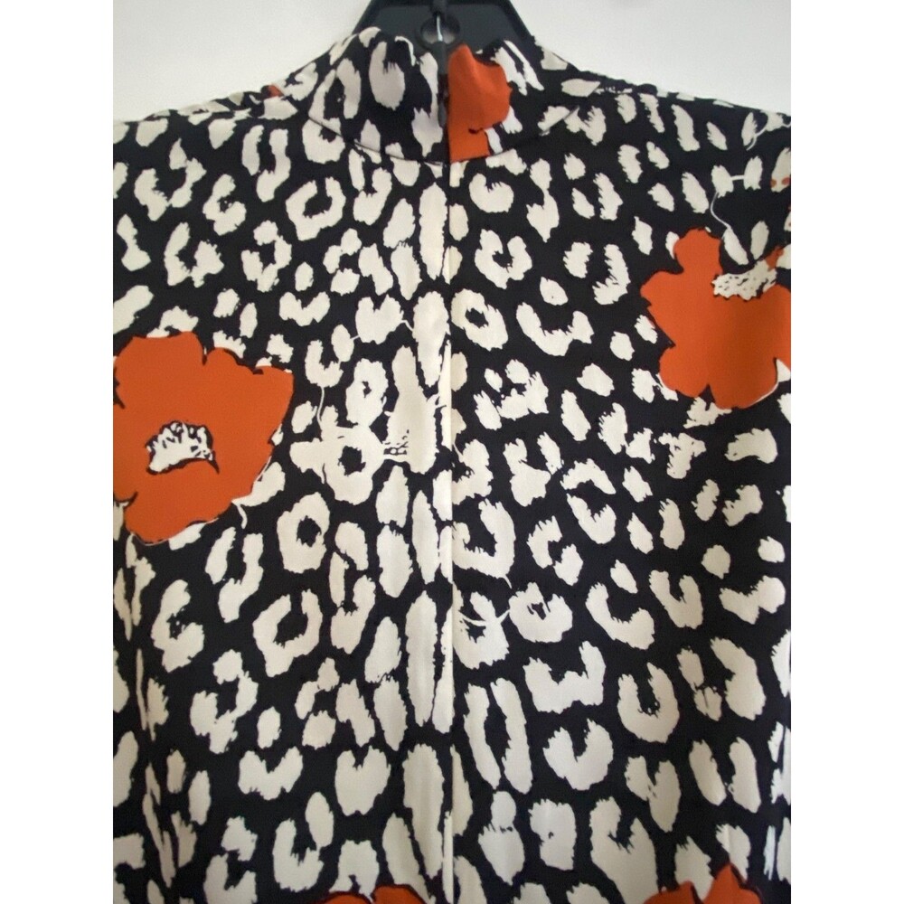 Essentiel Antwerp Silk Leopard Floral KABBEY Dress Size 38 (4) - Long Sleeve - Picture 9 of 16
